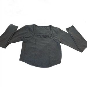 womens grey long sleeve